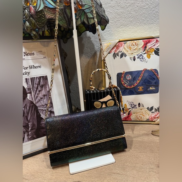 henri bendel Handbags - Henri Bendel Petrol Crossbody/Clutch